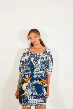 FARM RIO Ancient Garden Mini Dress