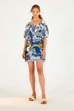 FARM RIO Ancient Garden Mini Dress