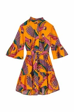 FARM RIO BEADED MACAWS MINI DRESS New In