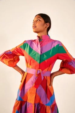 FARM RIO New In AMANDA STRIPES MINI DRESS