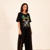 FARM RIO A BRASILEIRA BLACK JERSEY JUMPSUIT New In