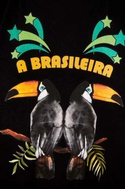 FARM RIO A BRASILEIRA BLACK JERSEY JUMPSUIT New In