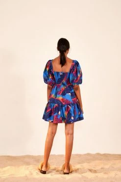 FARM RIO RAINBOW MACAW MINI DRESS New In