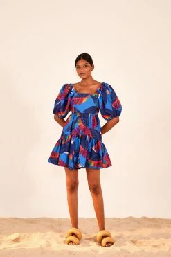 FARM RIO RAINBOW MACAW MINI DRESS New In