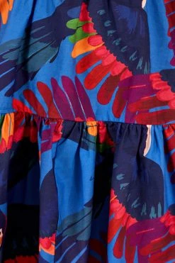 FARM RIO RAINBOW MACAW MINI DRESS New In