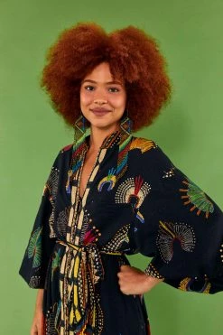 FARM RIO WONDERFUL HEADDRESS SHIRTDRESS New In