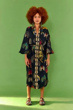 FARM RIO WONDERFUL HEADDRESS SHIRTDRESS New In