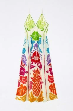 FARM RIO Most Loved Tropical Graphic Placed Maxi Dress