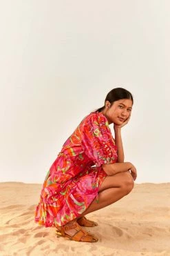 FARM RIO Fruit Brush Mini Dress New In