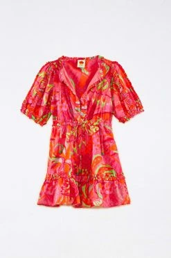 FARM RIO Fruit Brush Mini Dress New In