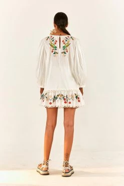 FARM RIO Pitanga Embroidered Blouse New In