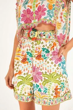FARM RIO Fruits Queen Belted Shorts