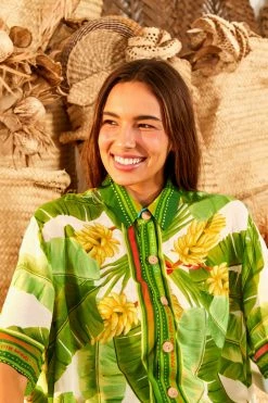 FARM RIO New In Fresh Forest Scarf Unisex Shirt