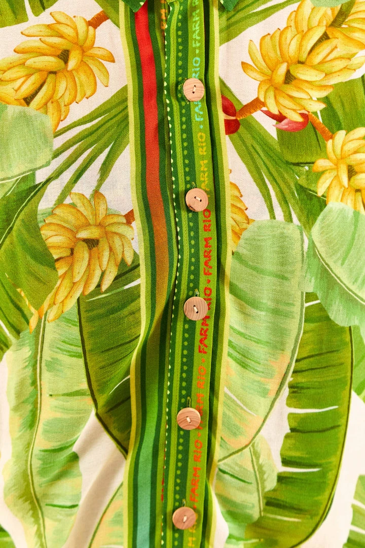 FARM RIO New In Fresh Forest Scarf Unisex Shirt