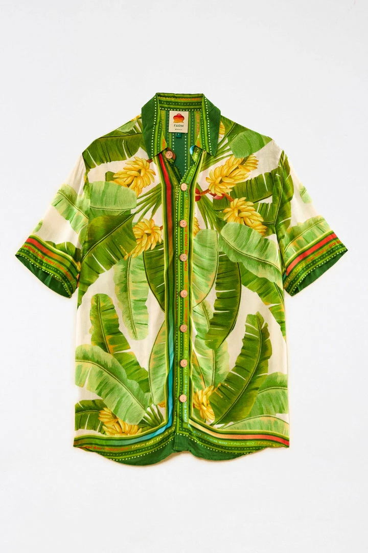 FARM RIO New In Fresh Forest Scarf Unisex Shirt