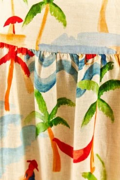 FARM RIO Copabacana Midi Dress New In