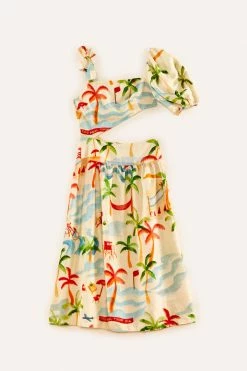 FARM RIO Copabacana Midi Dress New In