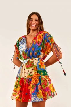 FARM RIO Sunny Mix Mini Dress