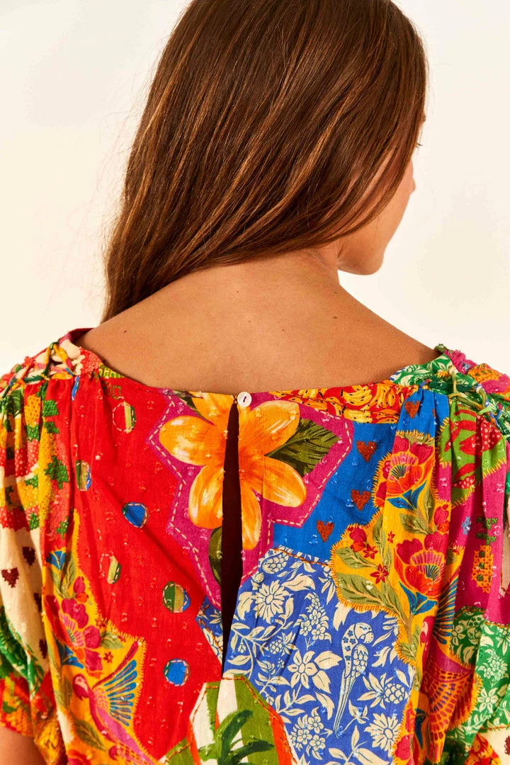 FARM RIO Sunny Mix Mini Dress