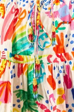 FARM RIO White Good Vibes Mini Dress