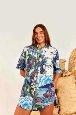 FARM RIO Graphic Rio Romper