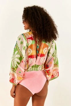 FARM RIO RAINBOW SUNSET BODYSUIT