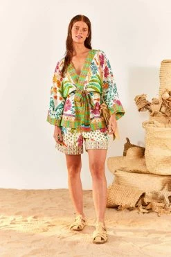 FARM RIO Fruits Queen Scarf Kimono New In
