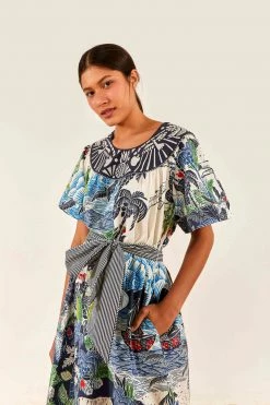 FARM RIO New In Graphic Rio Belted Maxi Dress