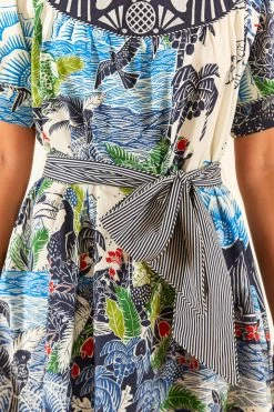 FARM RIO New In Graphic Rio Belted Maxi Dress