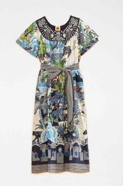 FARM RIO New In Graphic Rio Belted Maxi Dress