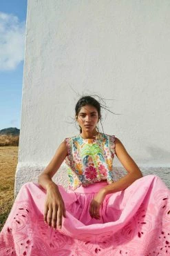 FARM RIO Fruits Queen Scarf Crop Top