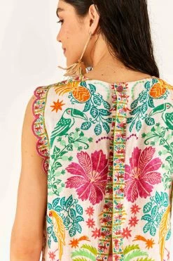 FARM RIO Fruits Queen Scarf Crop Top