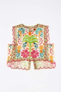 FARM RIO Fruits Queen Scarf Crop Top