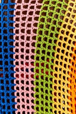 FARM RIO Multicolor Crochet Cardigan