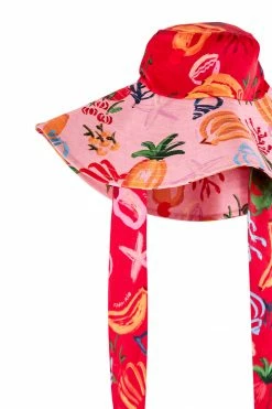 FARM RIO New In MIXED FRUITS OCEAN HAT