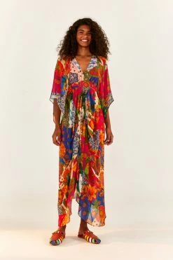 FARM RIO Sunny Mix Maxi Dress