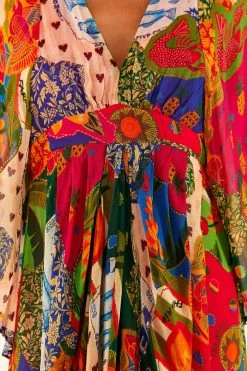 FARM RIO Sunny Mix Maxi Dress