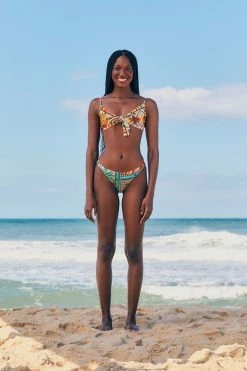 FARM RIO Banana Scarves Bikini Top New In