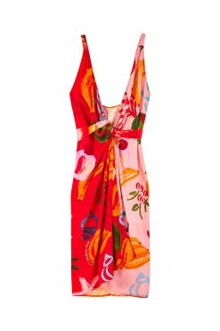 FARM RIO MIXED FRUITS OCEAN COVER UP New In