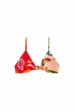 FARM RIO MIXED FRUITS OCEAN BIKINI TOP