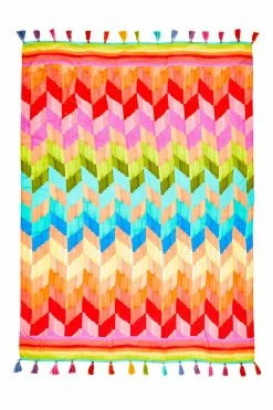 FARM RIO Swimwear Light Chevron Sarong