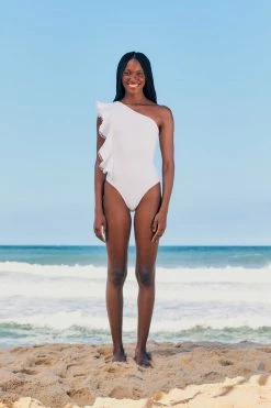 FARM RIO Ruffles Laise One Piece Swimsuit New In