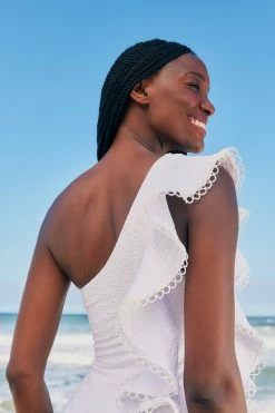 FARM RIO Ruffles Laise One Piece Swimsuit New In