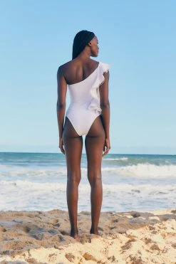 FARM RIO Ruffles Laise One Piece Swimsuit New In