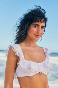FARM RIO RUFFLES LAISE BIKINI TOP