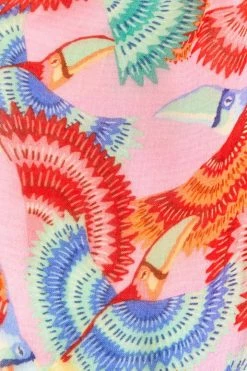 FARM RIO HAPPY TOUCANS SCARF New In