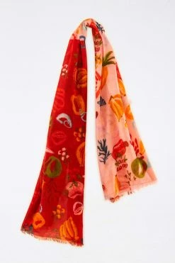 FARM RIO MIXED FRUITS OCEAN SCARF New In