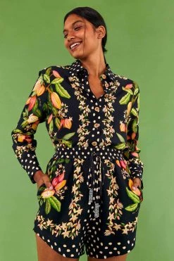 FARM RIO COCOA PARADISE DRAWSTRING SHORTS Most Loved