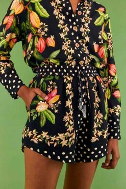 FARM RIO COCOA PARADISE DRAWSTRING SHORTS Most Loved