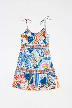 FARM RIO Most Loved Wild Brazil Tie Strap Mini Dress